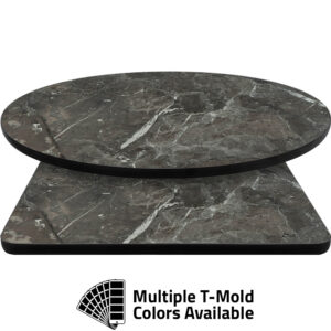 T-Mold Manufactured Table Tops - Pinnacle Ashen Marble laminate