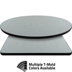T-Mold Manufactured Table Tops - Pinnacle Gray Washed Tweed laminate