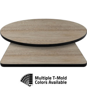 T-Mold Manufactured Table Tops - Pinnacle Canyon Elm laminate