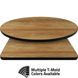 T-Mold Manufactured Table Tops - Pinnacle Century Elm laminate
