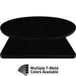 T-Mold Manufactured Table Tops - Pinnacle Black Pearl laminate