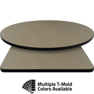 T-Mold Manufactured Table Tops - Pinnacle Biscotti Flora laminate