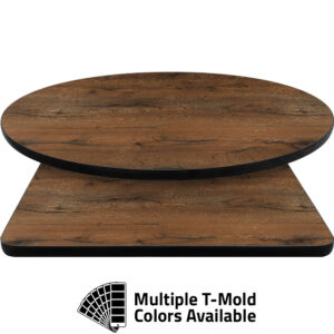 T-Mold Manufactured Table Tops - Pinnacle Chatham Oak laminate