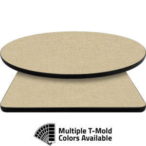 T-Mold Manufactured Table Tops - Pinnacle Ivory Twist laminate