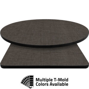 T-Mold Manufactured Table Tops - Pinnacle Gray Twist laminate