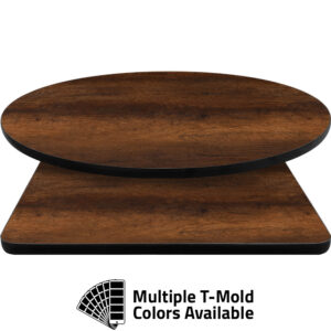 T-Mold Manufactured Table Tops - Pinnacle Knotty Oak laminate