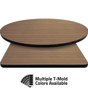 T-Mold Manufactured Table Tops - Pinnacle Australian Walnut laminate