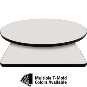 T-Mold Manufactured Table Tops - Pinnacle Ivory Pearl laminate