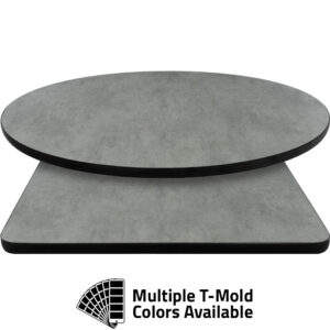 T-Mold Manufactured Table Tops - Pinnacle Textured Concrete laminate