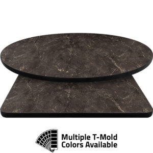 T-Mold Manufactured Table Tops - Pinnacle Chocolate Slate laminate