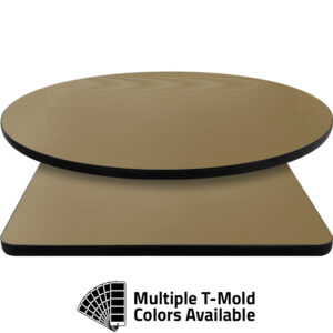 T-Mold Manufactured Table Tops - Pinnacle Cream Diamond laminate