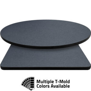 T-Mold Manufactured Table Tops - Pinnacle Denim Tweed laminate