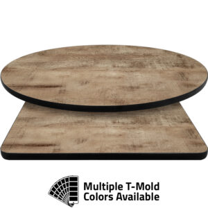 T-Mold Manufactured Table Tops - Pinnacle Coronado Oak laminate