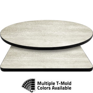 T-Mold Manufactured Table Tops - Pinnacle Olympic Hemlock laminate