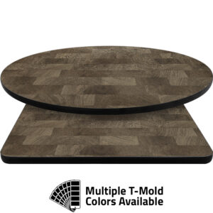 T-Mold Manufactured Table Tops - Pinnacle Charter Oak laminate