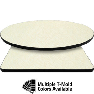 T-Mold Manufactured Table Tops - Pinnacle Arctic Herringbone laminate