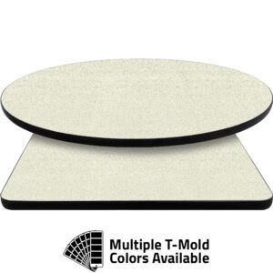 T-Mold Manufactured Table Tops - Pinnacle White Galaxy laminate