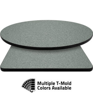 T-Mold Manufactured Table Tops - Pinnacle Gray Galaxy laminate