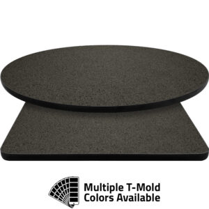 T-Mold Manufactured Table Tops - Pinnacle Black Galaxy laminate
