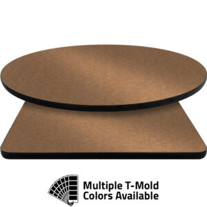 T-Mold Manufactured Table Tops - Pinnacle Copper Metallic laminate