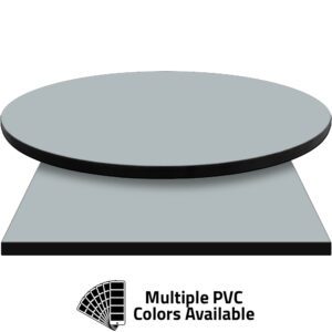3mm PVC Edge Manufactured Table Tops - Pinnacle Steel Gray laminate