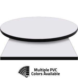 3mm PVC Edge Manufactured Table Tops - Pinnacle Frosty White laminate