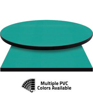 3mm PVC Edge Manufactured Table Tops - Pinnacle Poppy Green laminate