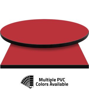 3mm PVC Edge Manufactured Table Tops - Pinnacle Red laminate