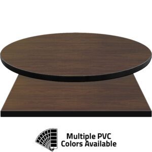3mm PVC Edge Manufactured Table Tops - Pinnacle Corona Walnut laminate