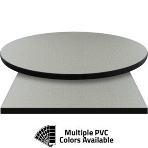 3mm PVC Edge Manufactured Table Tops - Pinnacle Ivory Boomerang laminate