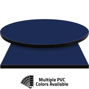 3mm PVC Edge Manufactured Table Tops - Pinnacle Royal Blue laminate