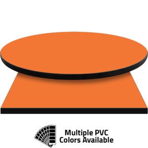 3mm PVC Edge Manufactured Table Tops - Pinnacle Tangerine laminate