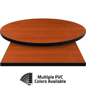 3mm PVC Edge Manufactured Table Tops - Pinnacle Oxford Cherry laminate