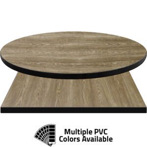 3mm PVC Edge Manufactured Table Tops - Pinnacle Mild Ash laminate