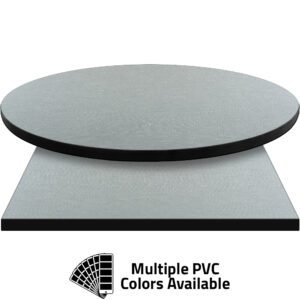 3mm PVC Edge Manufactured Table Tops - Pinnacle Gray Washed Tweed laminate