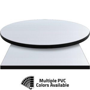 3mm PVC Edge Manufactured Table Tops - Pinnacle Light Gray laminate