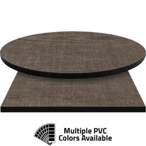 3mm PVC Edge Manufactured Table Tops - Pinnacle Dark Filament laminate