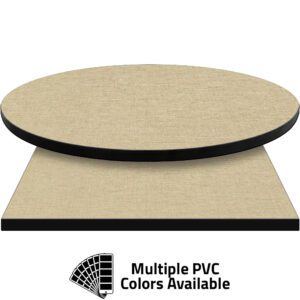 3mm PVC Edge Manufactured Table Tops - Pinnacle Ivory Twist laminate