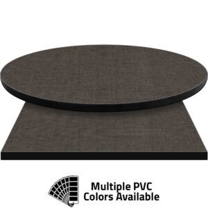 3mm PVC Edge Manufactured Table Tops - Pinnacle Gray Twist laminate