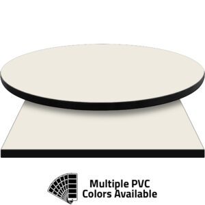 3mm PVC Edge Manufactured Table Tops - Pinnacle Ivory laminate