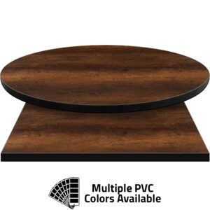 3mm PVC Edge Manufactured Table Tops - Pinnacle Knotty Oak laminate