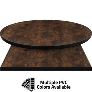 3mm PVC Edge Manufactured Table Tops - Pinnacle Oxidized Slate laminate
