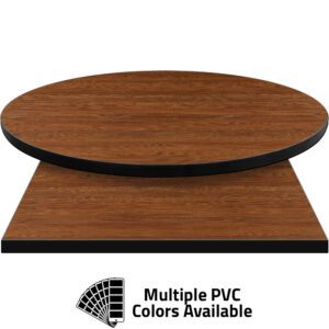 3mm PVC Edge Manufactured Table Tops - Pinnacle Sumatra Teak laminate