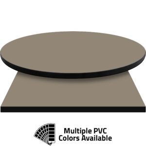 3mm PVC Edge Manufactured Table Tops - Pinnacle Gothic Gray laminate