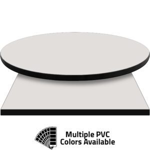 3mm PVC Edge Manufactured Table Tops - Pinnacle Ivory Pearl laminate