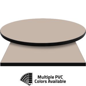 3mm PVC Edge Manufactured Table Tops - Pinnacle Taupe laminate