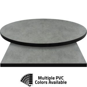3mm PVC Edge Manufactured Table Tops - Pinnacle Textured Concrete laminate