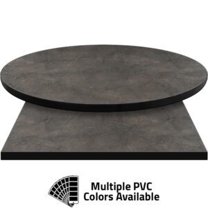 3mm PVC Edge Manufactured Table Tops - Pinnacle Gray Slate laminate