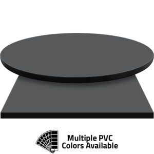 3mm PVC Edge Manufactured Table Tops - Pinnacle Slate Gray laminate