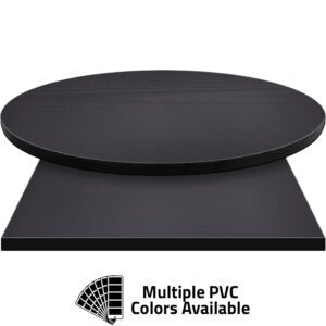 3mm PVC Edge Manufactured Table Tops - Pinnacle Black Diamond laminate